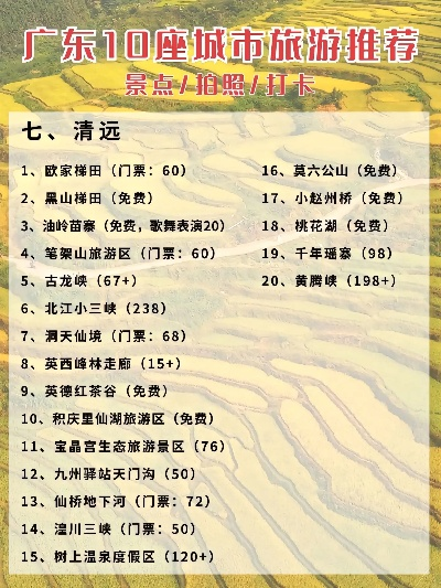 广东旅游必去十大景点，岭南风情与都市繁华的完美邂逅