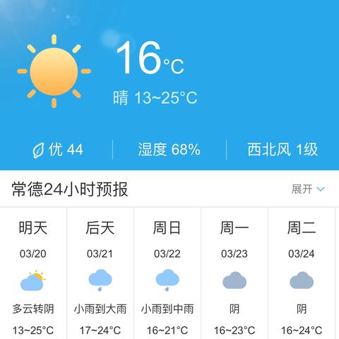 常德天气预报15天查询，掌握未来两周天气，出行生活早规划